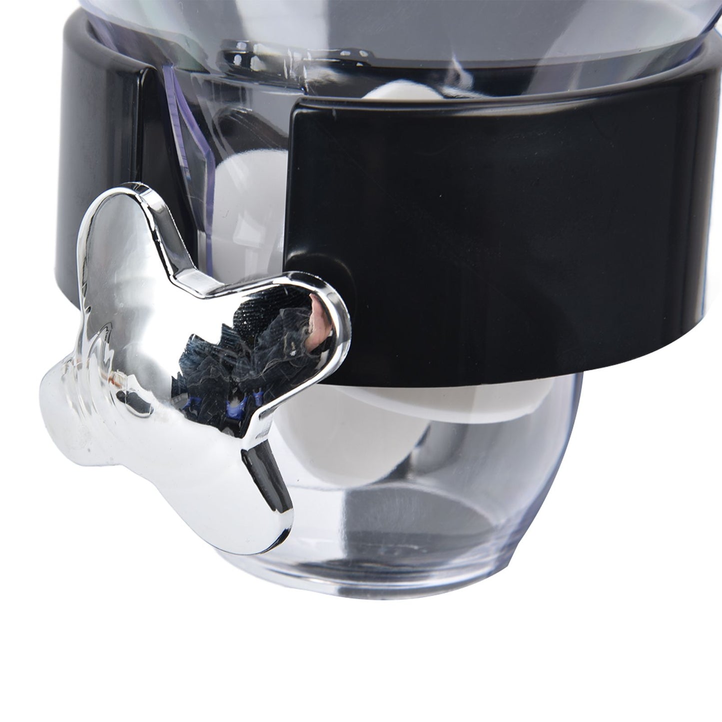 Grain Dispenser 17.5oz Transparent Safe Rice Storage Container with Rubber Base for Grain Rice V1294-YM0523-3118220021811