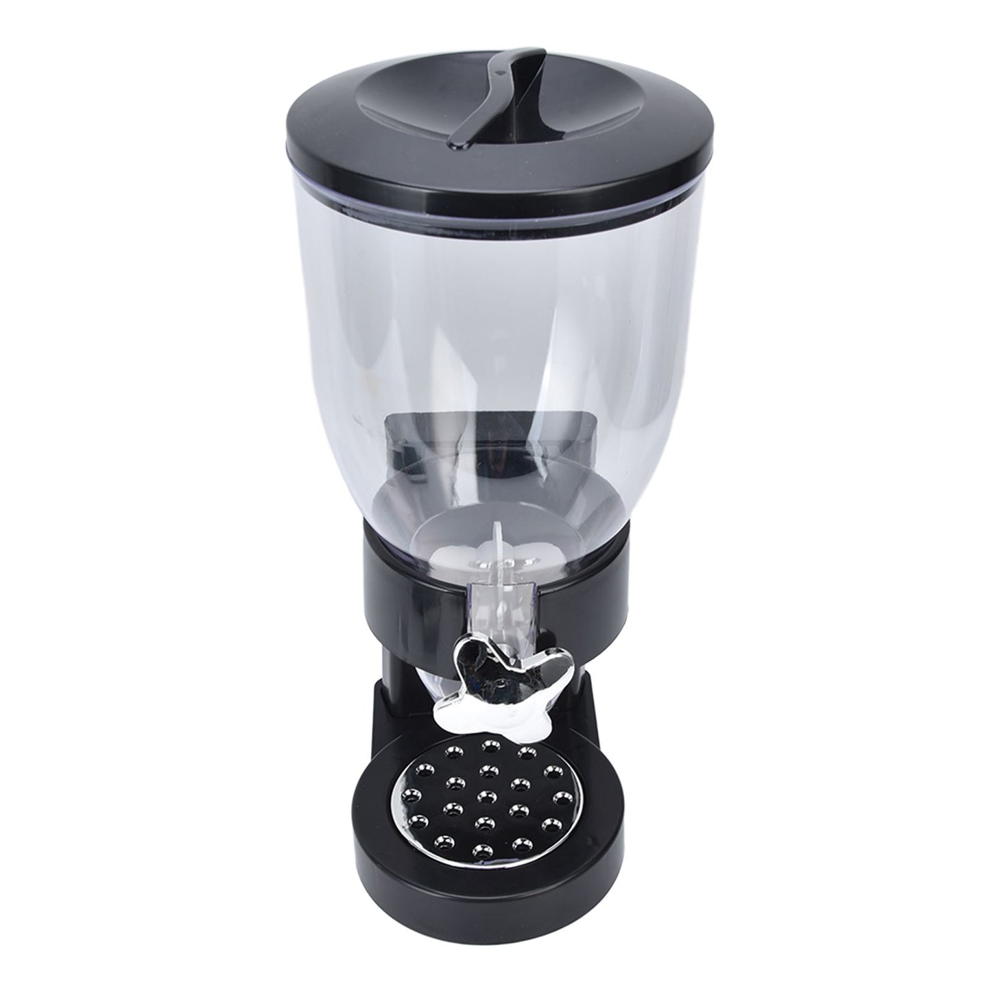 Grain Dispenser 17.5oz Transparent Safe Rice Storage Container with Rubber Base for Grain Rice V1294-YM0523-3118220021811
