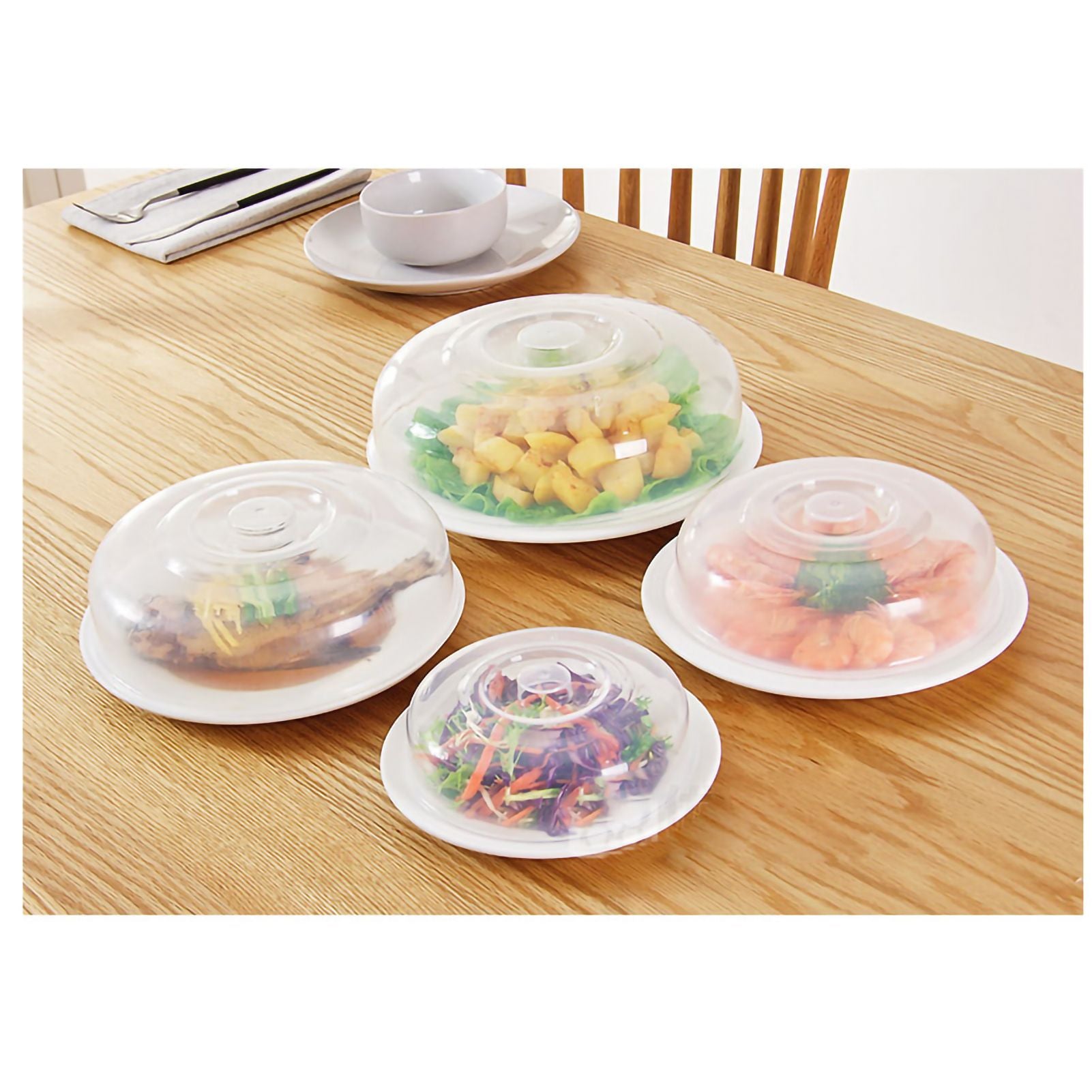 Microwave Cover Transparency PP Material Food Protection Grab Design Safe Healthy Microwave Splatter V1294-YM0523-3118220023911