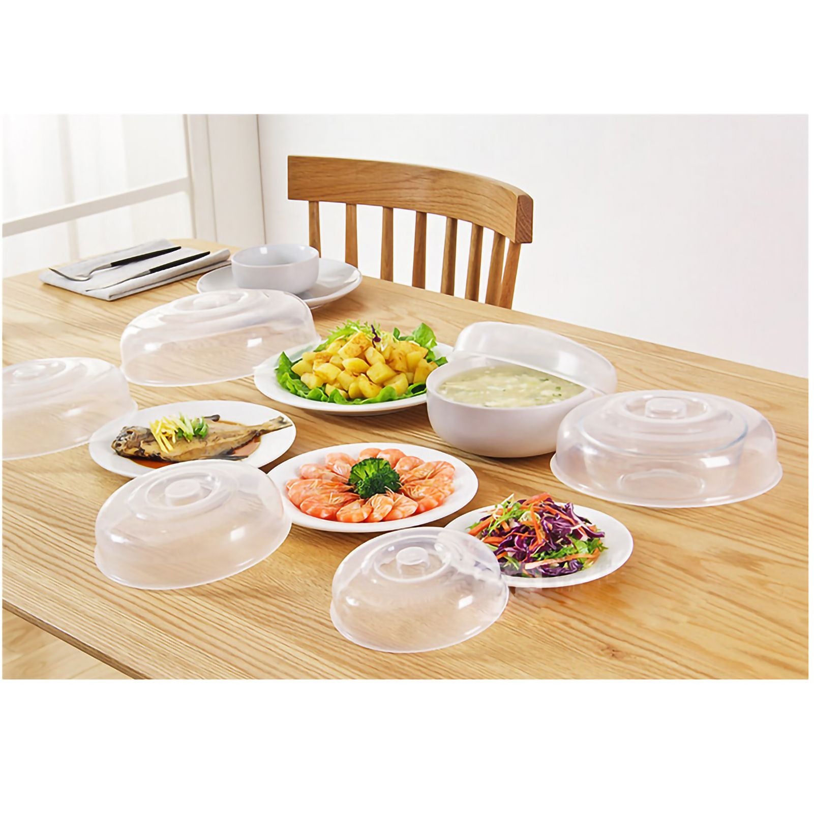 Microwave Cover Transparency PP Material Food Protection Grab Design Safe Healthy Microwave Splatter V1294-YM0523-3118220023912