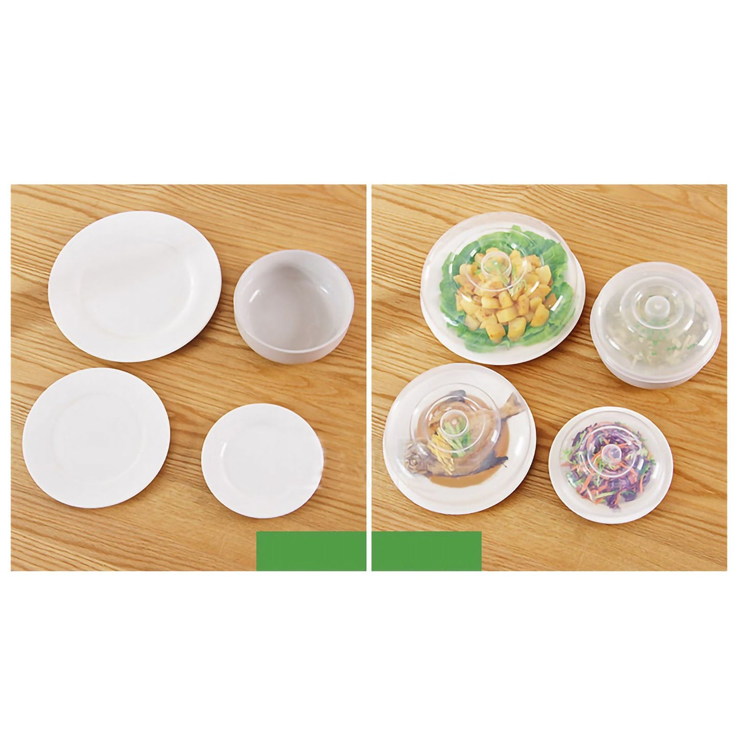 Microwave Cover Transparency PP Material Food Protection Grab Design Safe Healthy Microwave Splatter V1294-YM0523-3118220023914