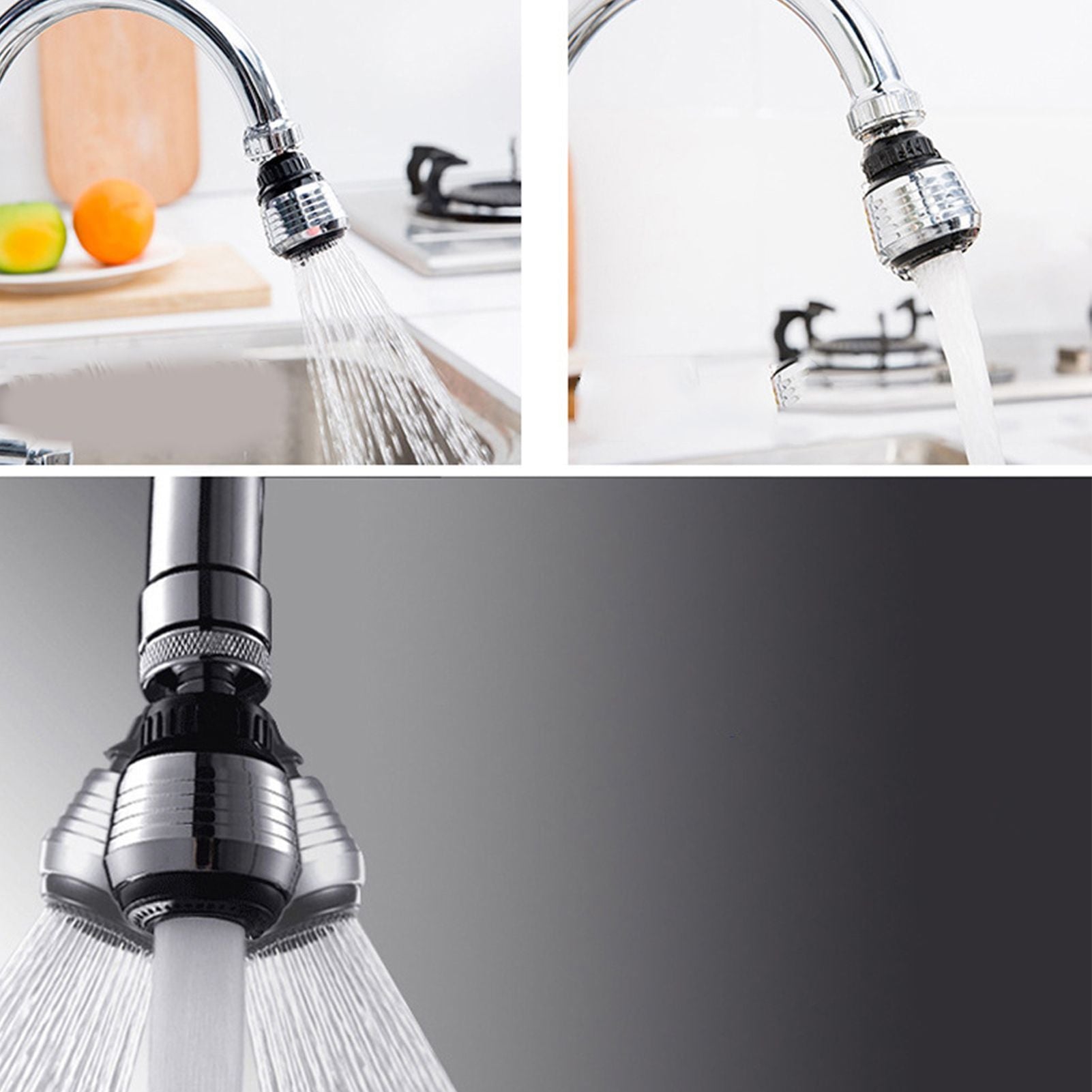 Faucet Aerator Sprinkler Water Bubbler 360 degrees Rotate Kitchen Water Tap Sprayer Filter Nozzle Splashing V1294-YM0523-3118220024511