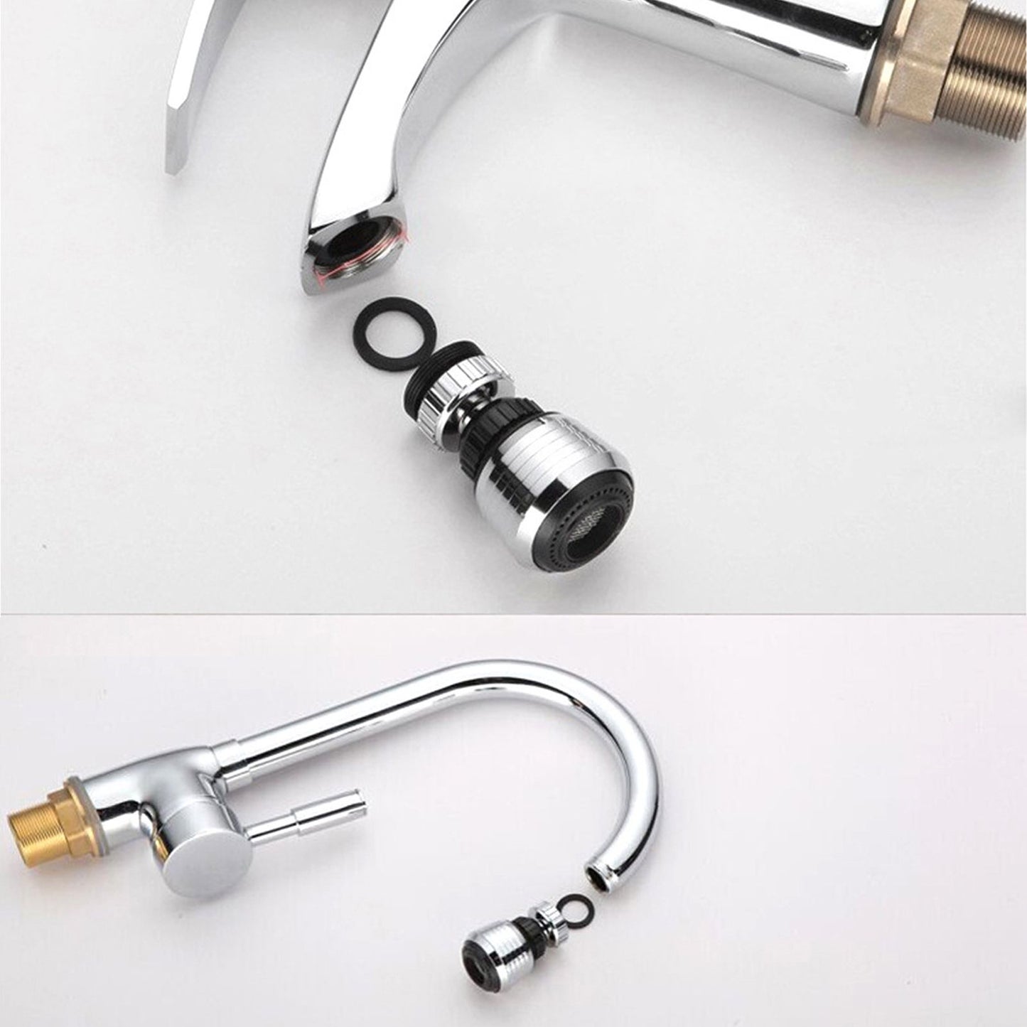 Faucet Aerator Sprinkler Water Bubbler 360 degrees Rotate Kitchen Water Tap Sprayer Filter Nozzle Splashing V1294-YM0523-3118220024511