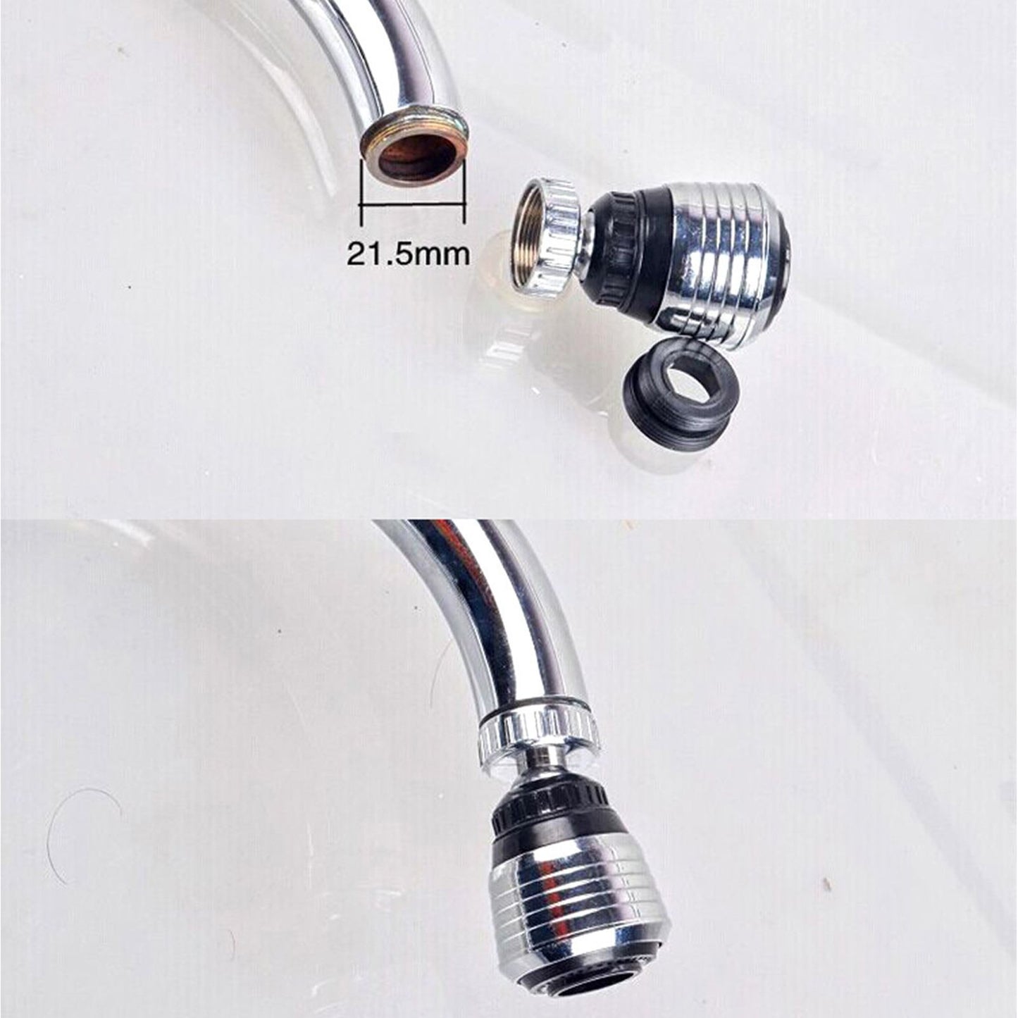 Faucet Aerator Sprinkler Water Bubbler 360 degrees Rotate Kitchen Water Tap Sprayer Filter Nozzle Splashing V1294-YM0523-3118220024511