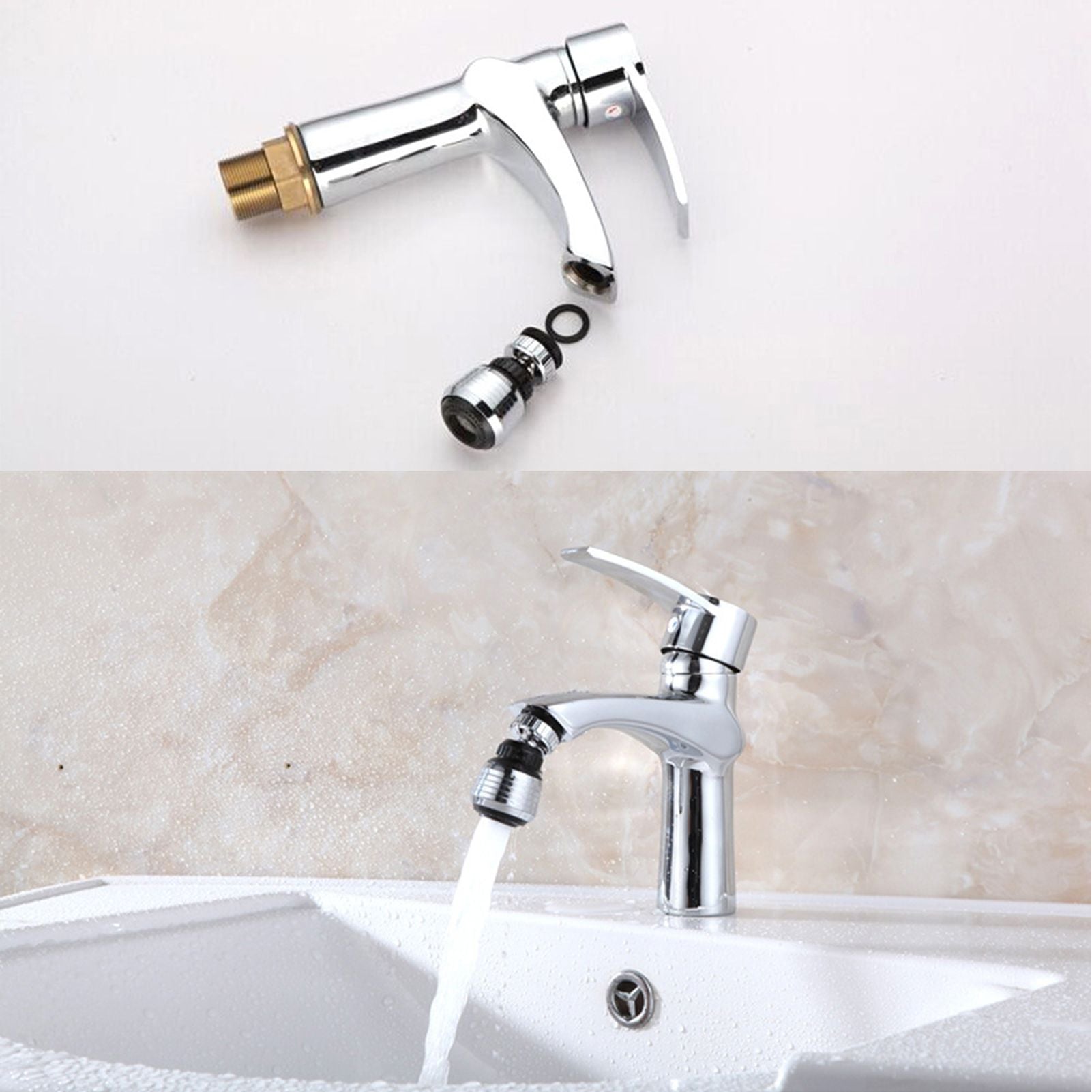 Faucet Aerator Sprinkler Water Bubbler 360 degrees Rotate Kitchen Water Tap Sprayer Filter Nozzle Splashing V1294-YM0523-3118220024511