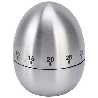 Cooking Timer Egg Shaped Clear Scale Design Manual Mechanical 60 Minutes Kitchen Baking Timing Reminder V1294-YM0523-3118220025811