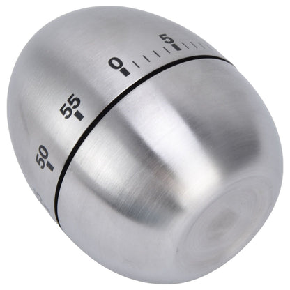 Cooking Timer Egg Shaped Clear Scale Design Manual Mechanical 60 Minutes Kitchen Baking Timing Reminder V1294-YM0523-3118220025811