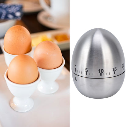 Cooking Timer Egg Shaped Clear Scale Design Manual Mechanical 60 Minutes Kitchen Baking Timing Reminder V1294-YM0523-3118220025811