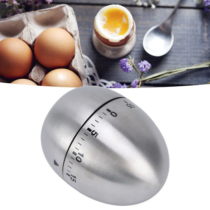 Cooking Timer Egg Shaped Clear Scale Design Manual Mechanical 60 Minutes Kitchen Baking Timing Reminder V1294-YM0523-3118220025811