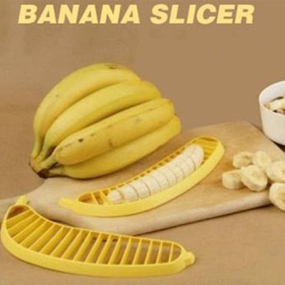 Banana Cutter Fast Uniform Slicing Lightweight Salad Fruit Peeler Cutter for Household Fruit Shop Travelling V1294-YM0523-3118220026311