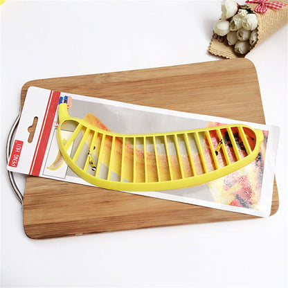 Banana Cutter Fast Uniform Slicing Lightweight Salad Fruit Peeler Cutter for Household Fruit Shop Travelling V1294-YM0523-3118220026311