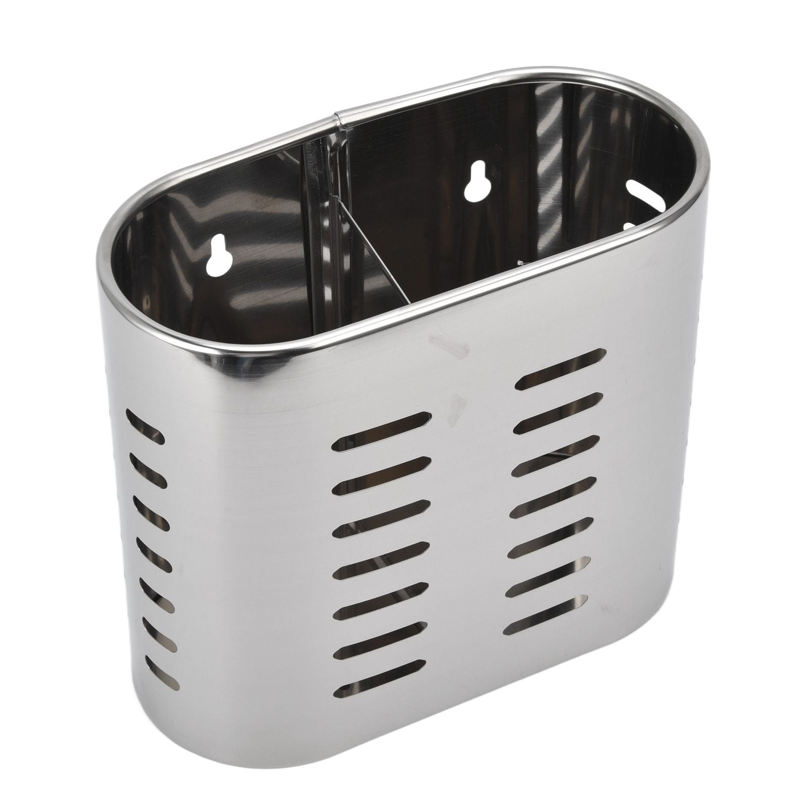 Chopsticks Hanging Organizer Stainless Steel Utensil Drying Racks with Hollow Design for Kitchen V1294-YM0523-3118220026711