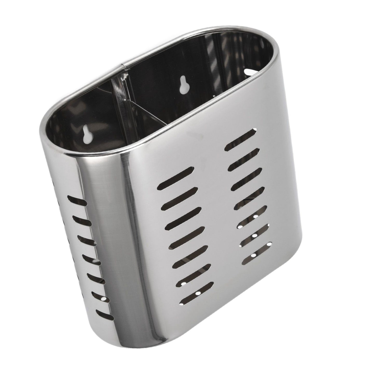 Chopsticks Hanging Organizer Stainless Steel Utensil Drying Racks with Hollow Design for Kitchen V1294-YM0523-3118220026711