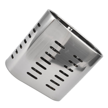 Chopsticks Hanging Organizer Stainless Steel Utensil Drying Racks with Hollow Design for Kitchen V1294-YM0523-3118220026711