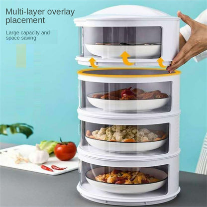 Insulated Food Cover Multilayer Heat Preservation Warm Intimate Effective Isolation Stackable Dish Cover4 V1294-YM0523-3118220027414
