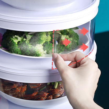 Insulated Food Cover Multilayer Heat Preservation Warm Intimate Effective Isolation Stackable Dish Cover5 V1294-YM0523-3118220027415