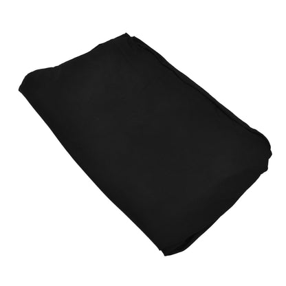 Table Cover Rectangular Wrinkle Resistant Washable Universal Black Stretch Tablecloth for Wedding Party V1294-YM0523-3118220027812
