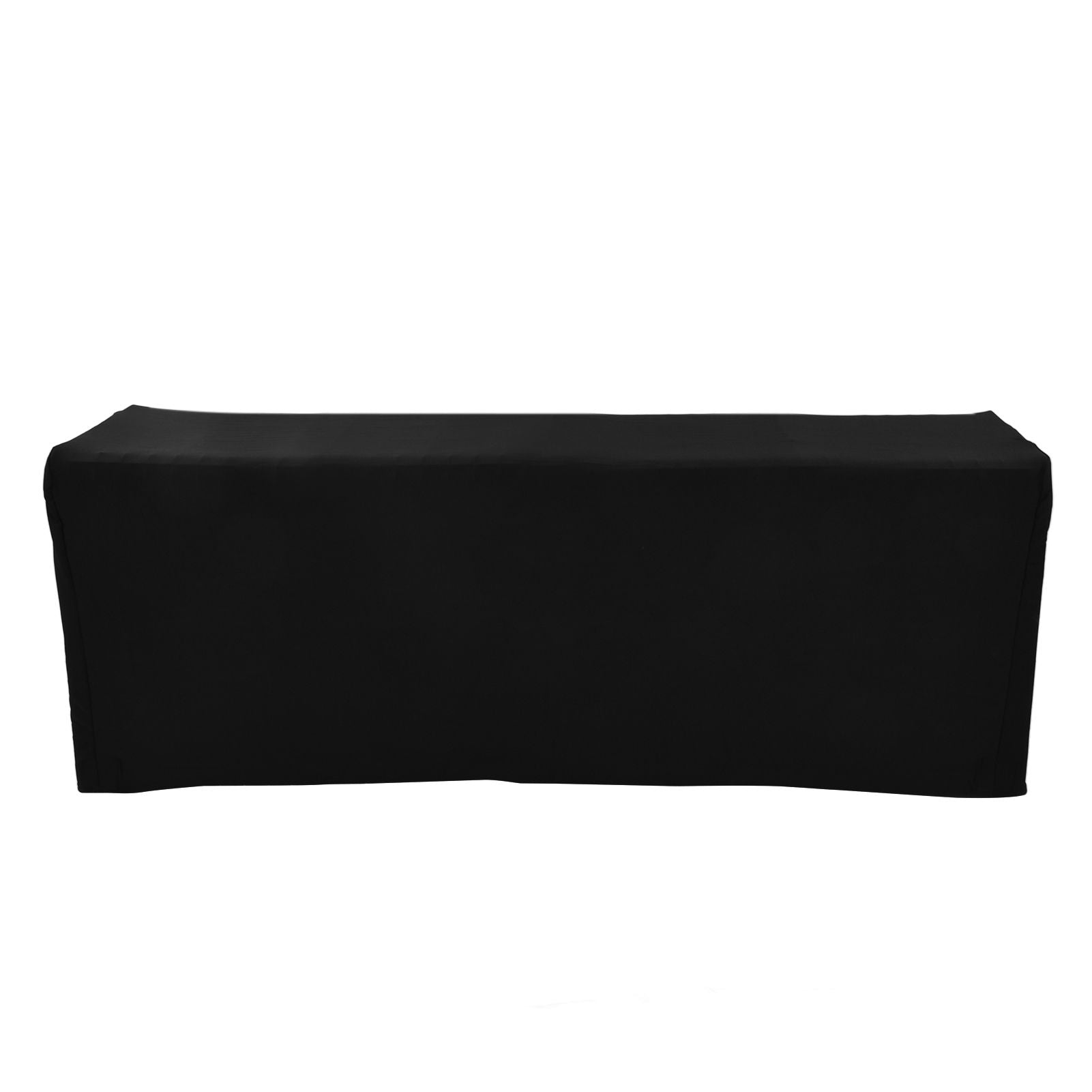 Table Cover Rectangular Wrinkle Resistant Washable Universal Black Stretch Tablecloth for Wedding Party V1294-YM0523-3118220027813