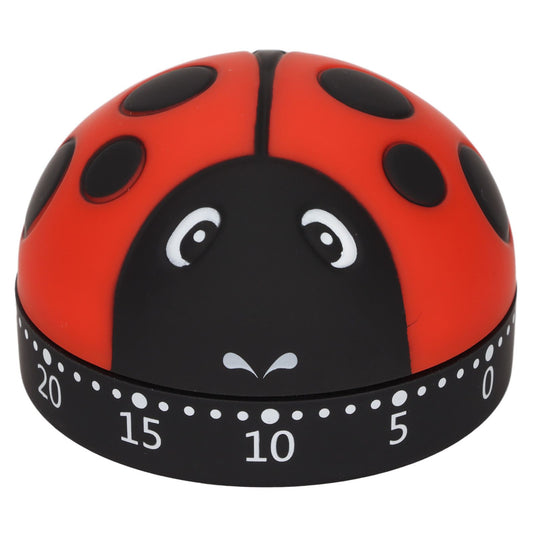 Kitchen Timer Ladybug Look 70db Alert Practical Stainless Steel Cooking Timer for Kitchen Cooking Homework V1294-YM0523-3118220028011