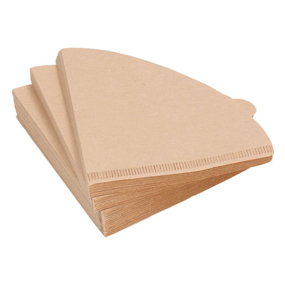 100PCS Coffee Filter Paper Cone Shaped Disposable Coffee Strainer Paper Natural Filter Paper AccessoryV60 V1294-YM0523-3118220028412