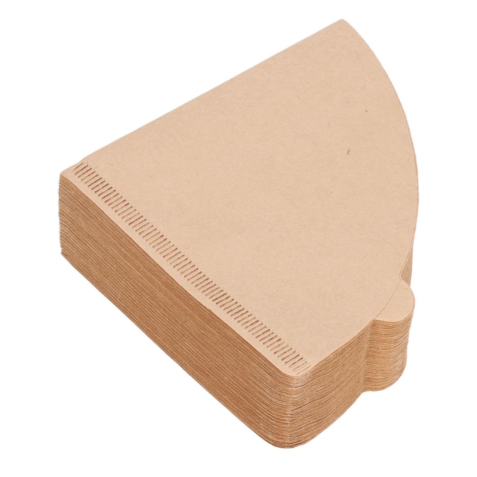 100PCS Coffee Filter Paper Cone Shaped Disposable Coffee Strainer Paper Natural Filter Paper AccessoryV60 V1294-YM0523-3118220028412