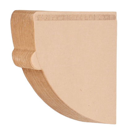 100PCS Coffee Filter Paper Cone Shaped Disposable Coffee Strainer Paper Natural Filter Paper AccessoryV60 V1294-YM0523-3118220028412