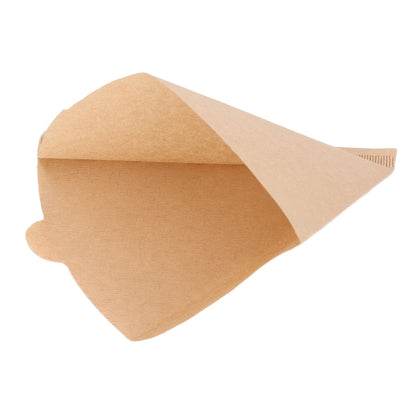 100PCS Coffee Filter Paper Cone Shaped Disposable Coffee Strainer Paper Natural Filter Paper AccessoryV60 V1294-YM0523-3118220028412