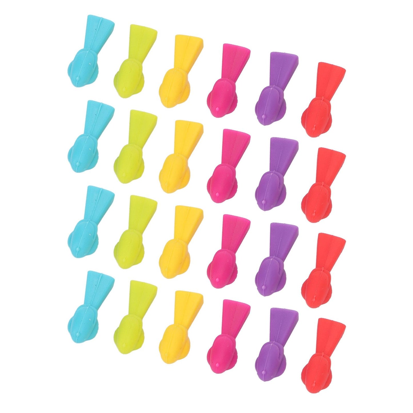 4 Set Wine Cup Labels Silicone Reusable Bird Shape Drinking Glass Identifier Markers for Bars Parties V1294-YM0523-3118220028611