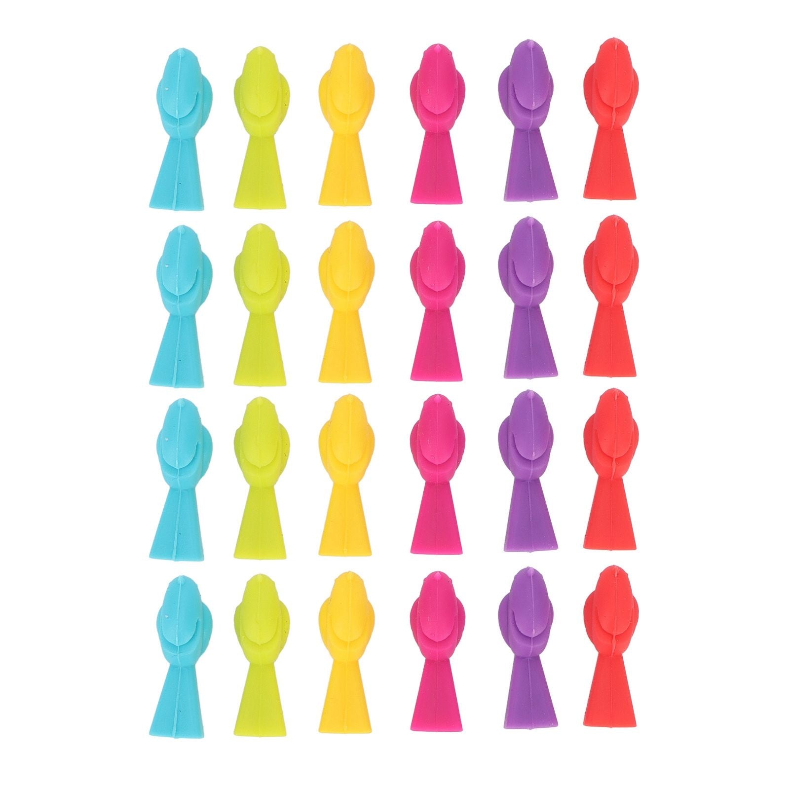 4 Set Wine Cup Labels Silicone Reusable Bird Shape Drinking Glass Identifier Markers for Bars Parties V1294-YM0523-3118220028611