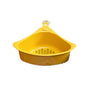 Kitchen Triangular Drain Basket Stable Easy Draining Corner Sink Strainer Basket for KitchenYellow V1294-YM0523-3118220030611