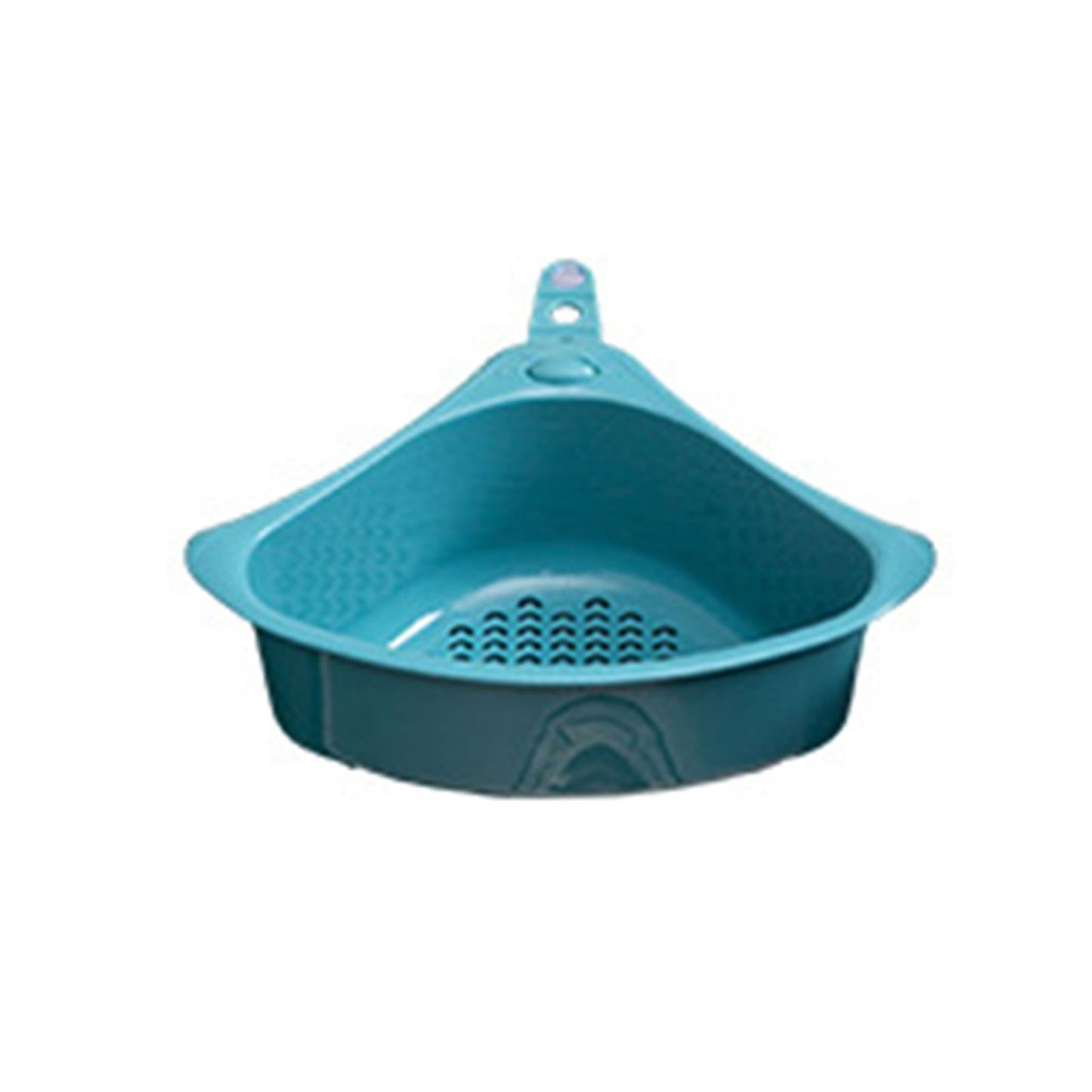 Kitchen Triangular Drain Basket Stable Easy Draining Corner Sink Strainer Basket for KitchenBlue V1294-YM0523-3118220030612