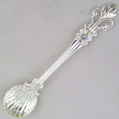 4Pcs Coffee Spoons Set Vintage Aluminum Alloy Dessert Spoons with Orris Pattern for Home Kitchen Use V1294-YM0523-3118220034111