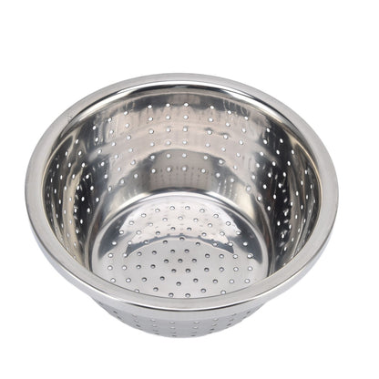 Vegetable Washing Basket Rustproof Multifunction Stainless Steel Colander for Kitchen Household Silver18cm V1294-YM0523-3118220035711