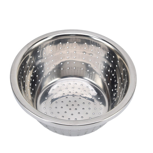 Vegetable Washing Basket Rustproof Multifunction Stainless Steel Colander for Kitchen Household Silver18cm V1294-YM0523-3118220035711