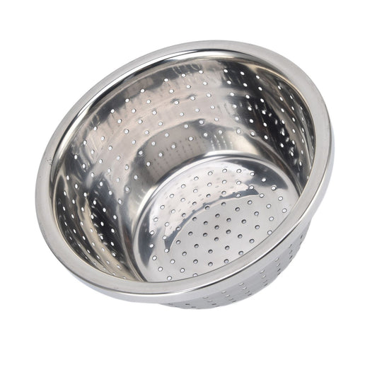 Vegetable Washing Basket Rustproof Multifunction Stainless Steel Colander for Kitchen Household Silver18cm V1294-YM0523-3118220035711