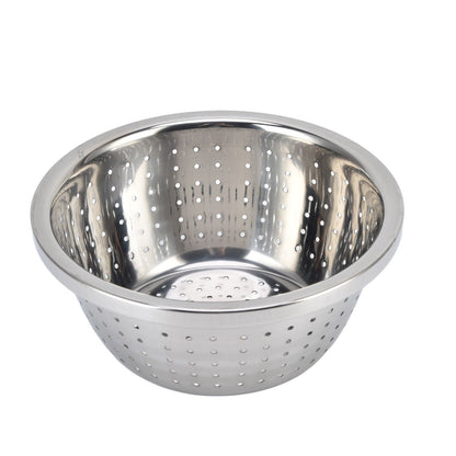 Vegetable Washing Basket Rustproof Multifunction Stainless Steel Colander for Kitchen Household Silver18cm V1294-YM0523-3118220035711