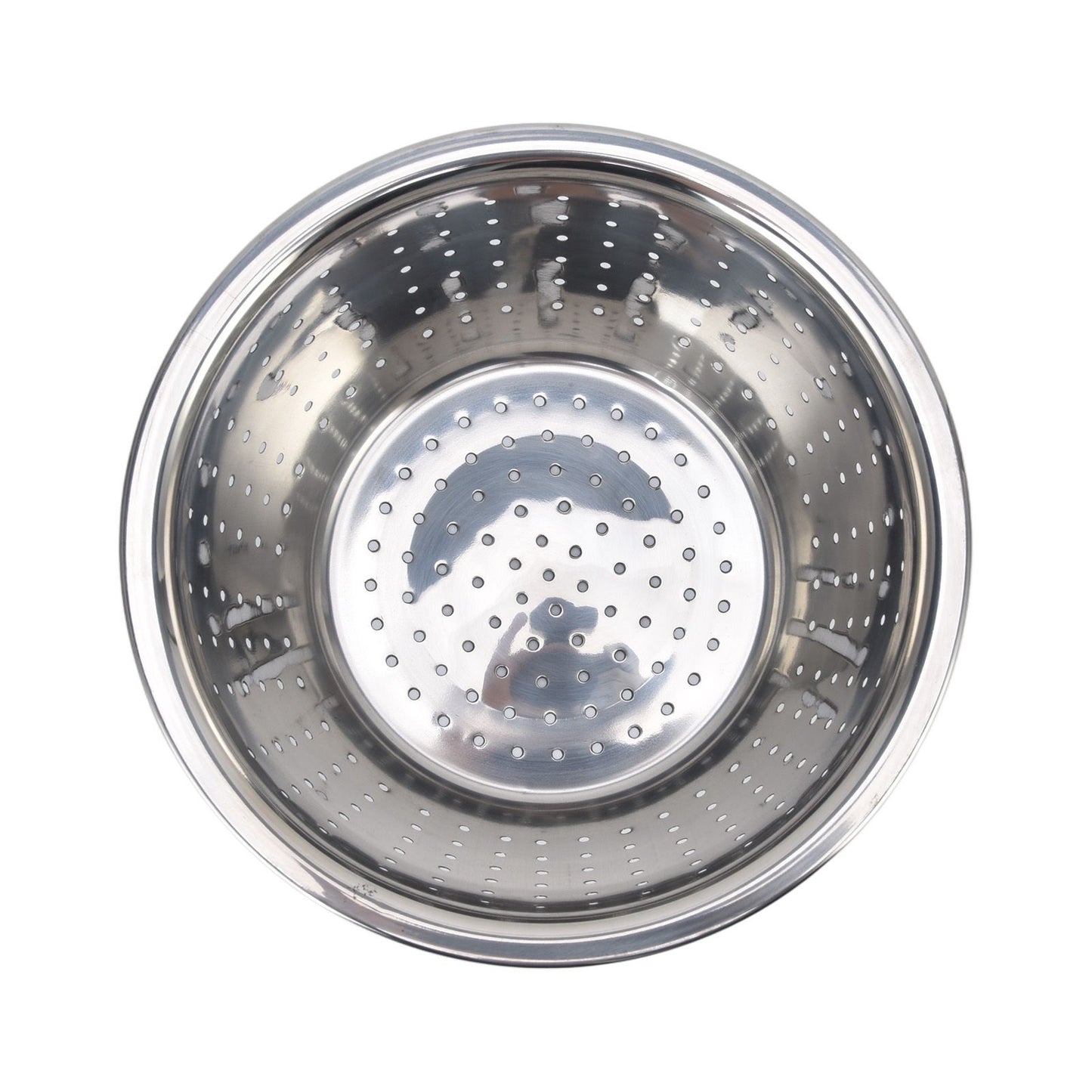 Vegetable Washing Basket Rustproof Multifunction Stainless Steel Colander for Kitchen Household Silver18cm V1294-YM0523-3118220035711