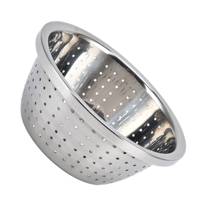 Vegetable Washing Basket Rustproof Multifunction Stainless Steel Colander for Kitchen Household Silver18cm V1294-YM0523-3118220035711