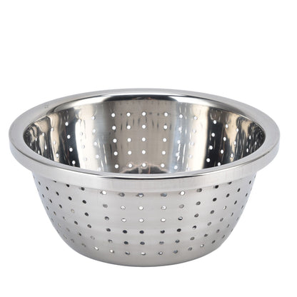 Vegetable Washing Basket Rustproof Multifunction Stainless Steel Colander for Kitchen Household Silver18cm V1294-YM0523-3118220035711