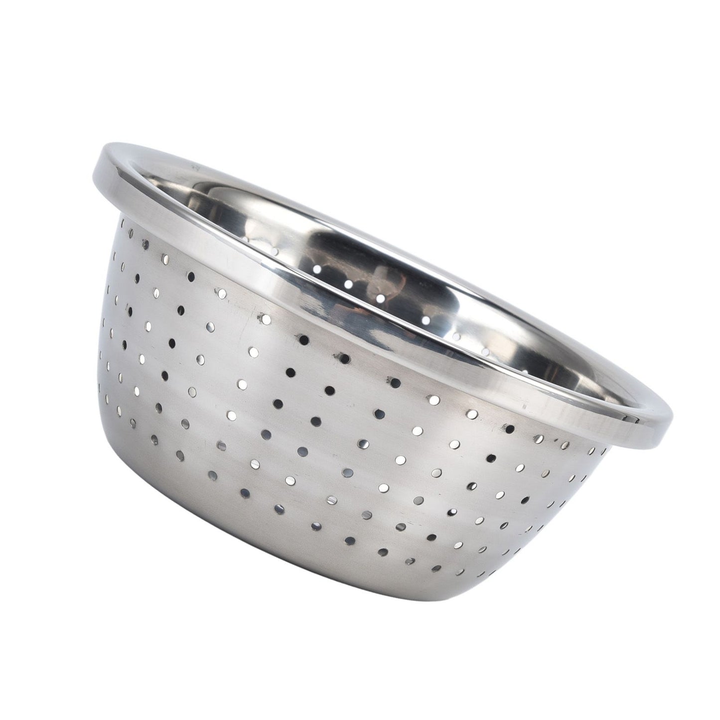 Vegetable Washing Basket Rustproof Multifunction Stainless Steel Colander for Kitchen Household Silver18cm V1294-YM0523-3118220035711