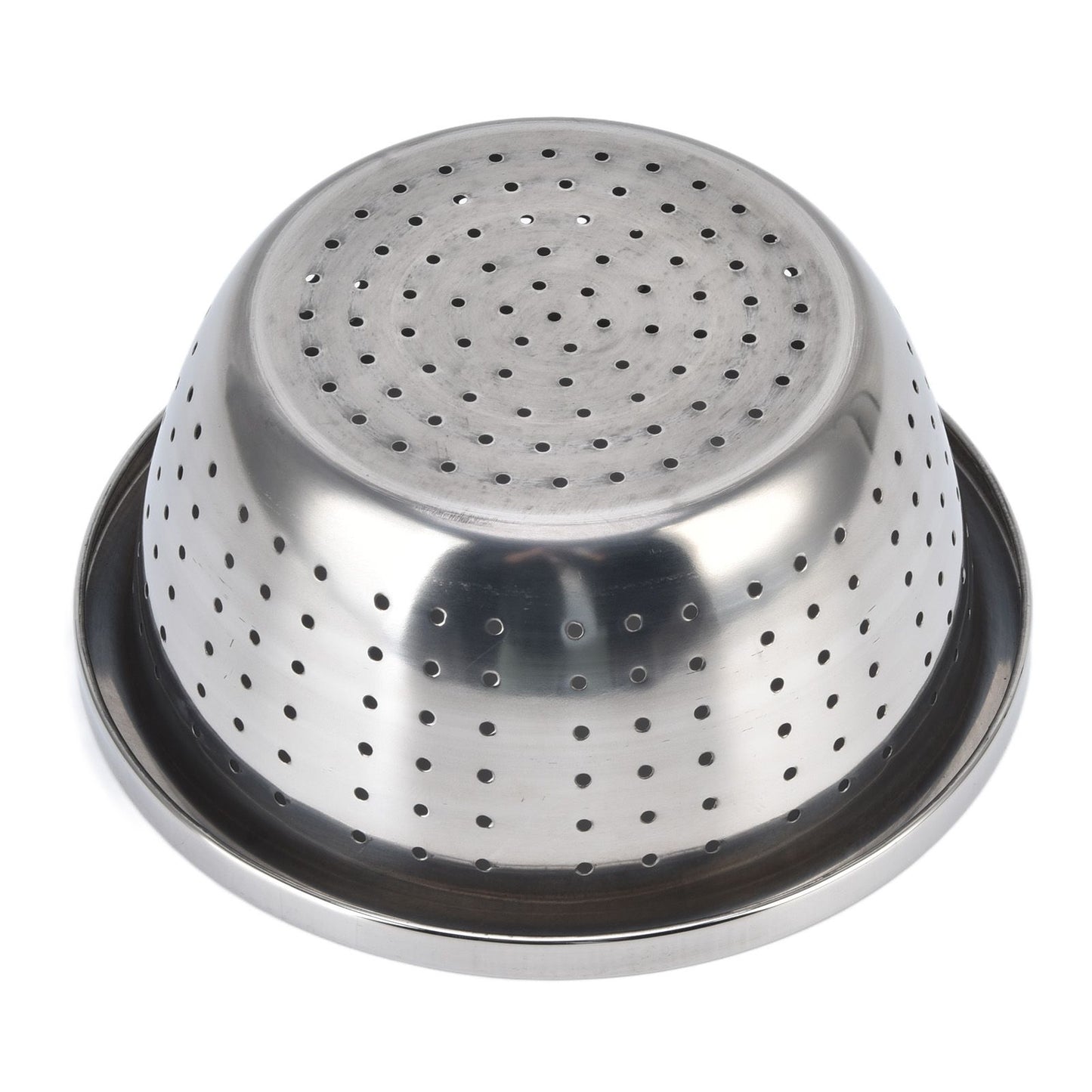 Vegetable Washing Basket Rustproof Multifunction Stainless Steel Colander for Kitchen Household Silver18cm V1294-YM0523-3118220035711