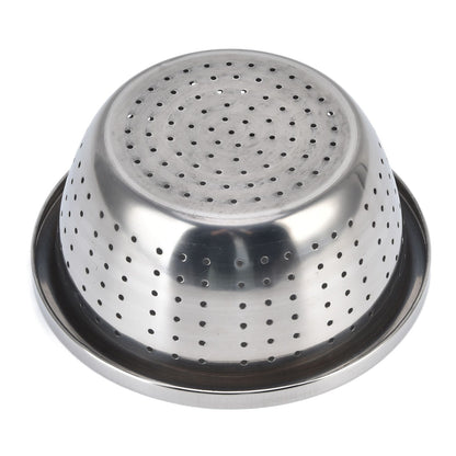 Vegetable Washing Basket Rustproof Multifunction Stainless Steel Colander for Kitchen Household Silver18cm V1294-YM0523-3118220035711