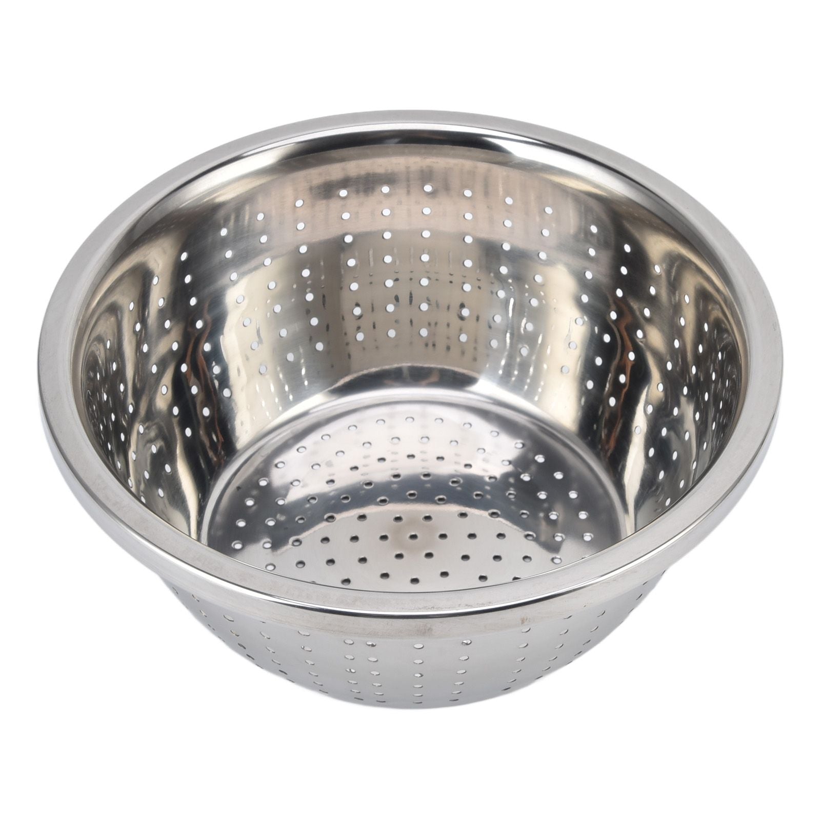 Vegetable Washing Basket Rustproof Multifunction Stainless Steel Colander for Kitchen Household Silver22cm V1294-YM0523-3118220035713