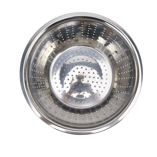 Vegetable Washing Basket Rustproof Multifunction Stainless Steel Colander for Kitchen Household Silver22cm V1294-YM0523-3118220035713