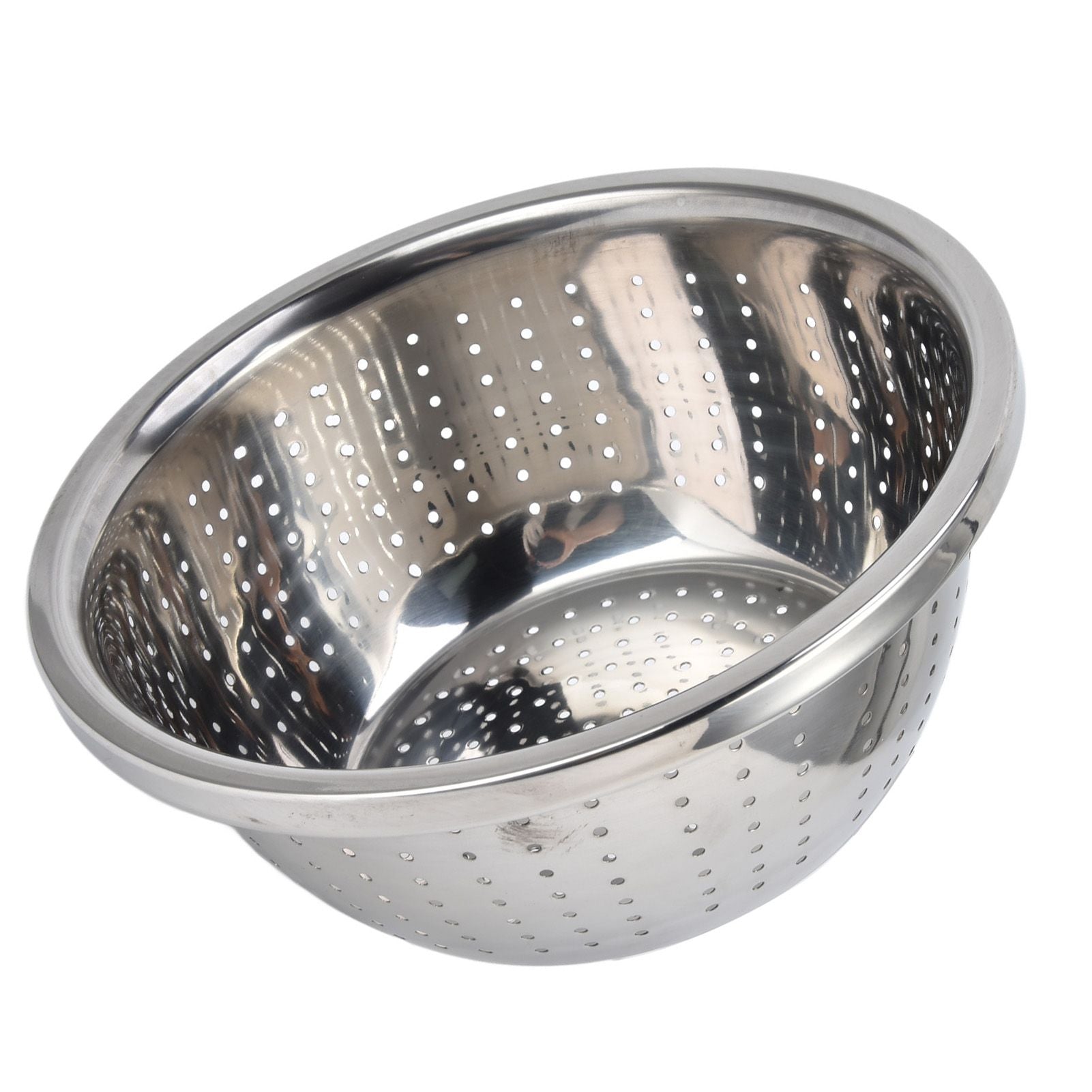 Vegetable Washing Basket Rustproof Multifunction Stainless Steel Colander for Kitchen Household Silver22cm V1294-YM0523-3118220035713