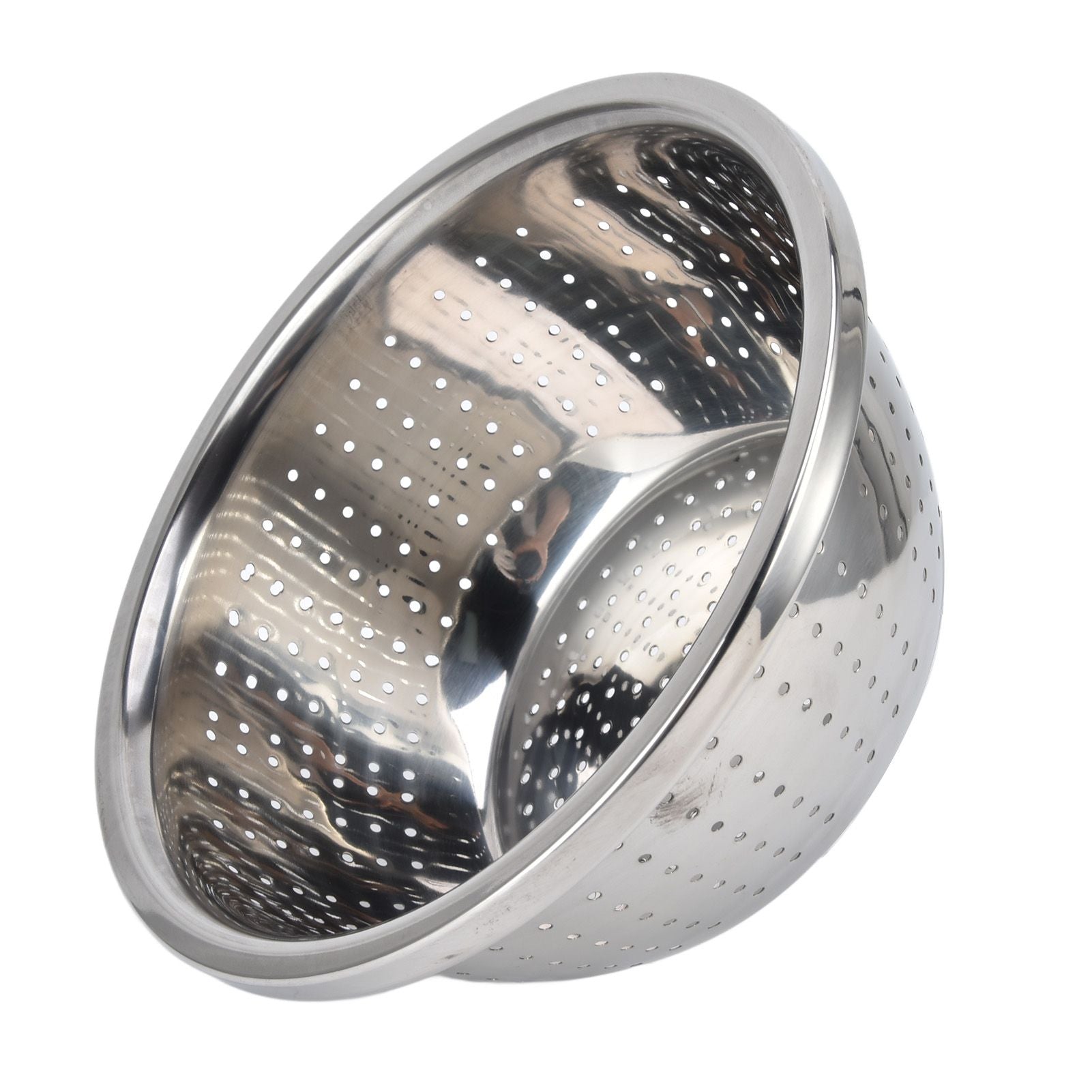 Vegetable Washing Basket Rustproof Multifunction Stainless Steel Colander for Kitchen Household Silver22cm V1294-YM0523-3118220035713