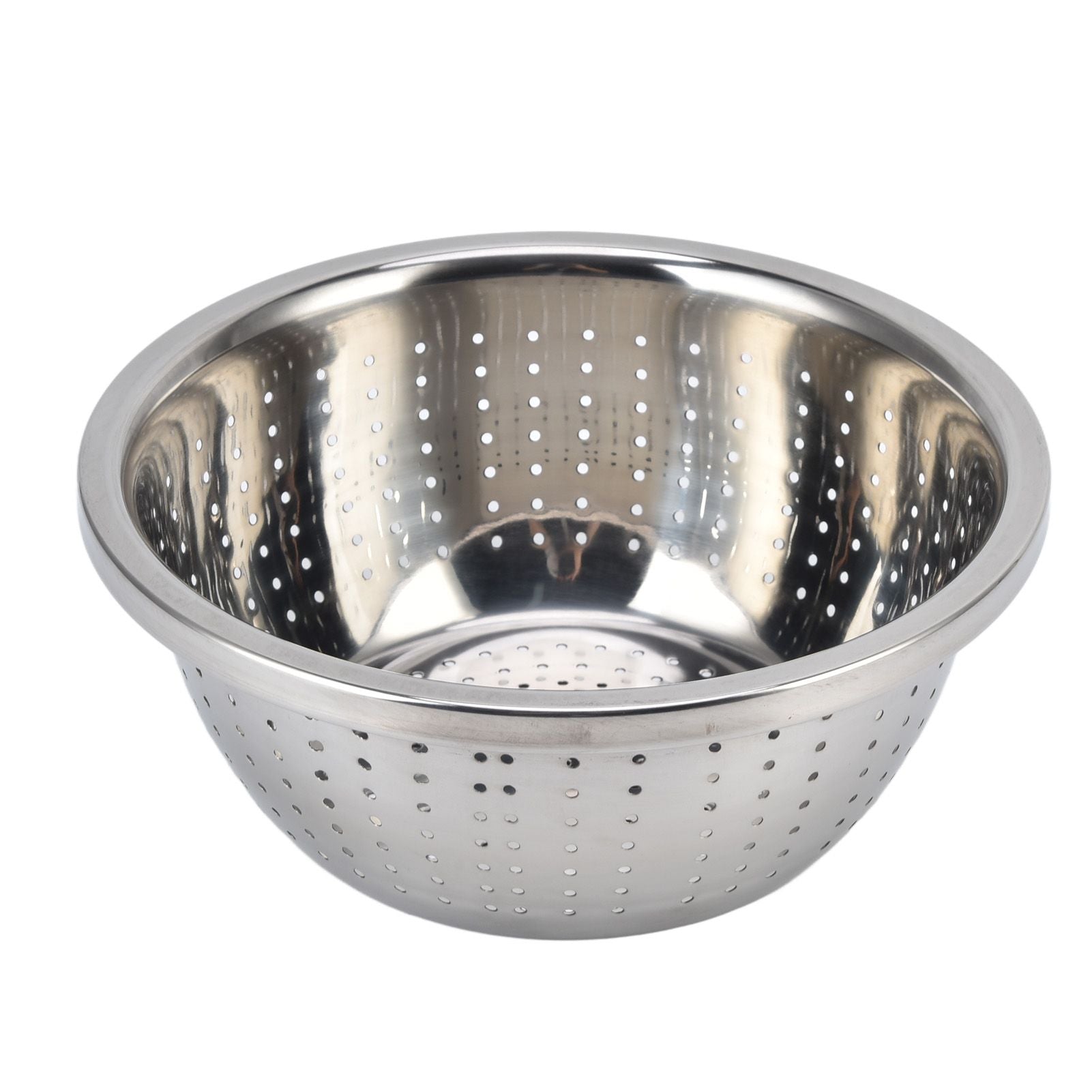 Vegetable Washing Basket Rustproof Multifunction Stainless Steel Colander for Kitchen Household Silver22cm V1294-YM0523-3118220035713