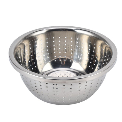 Vegetable Washing Basket Rustproof Multifunction Stainless Steel Colander for Kitchen Household Silver22cm V1294-YM0523-3118220035713