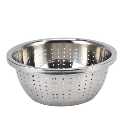 Vegetable Washing Basket Rustproof Multifunction Stainless Steel Colander for Kitchen Household Silver22cm V1294-YM0523-3118220035713