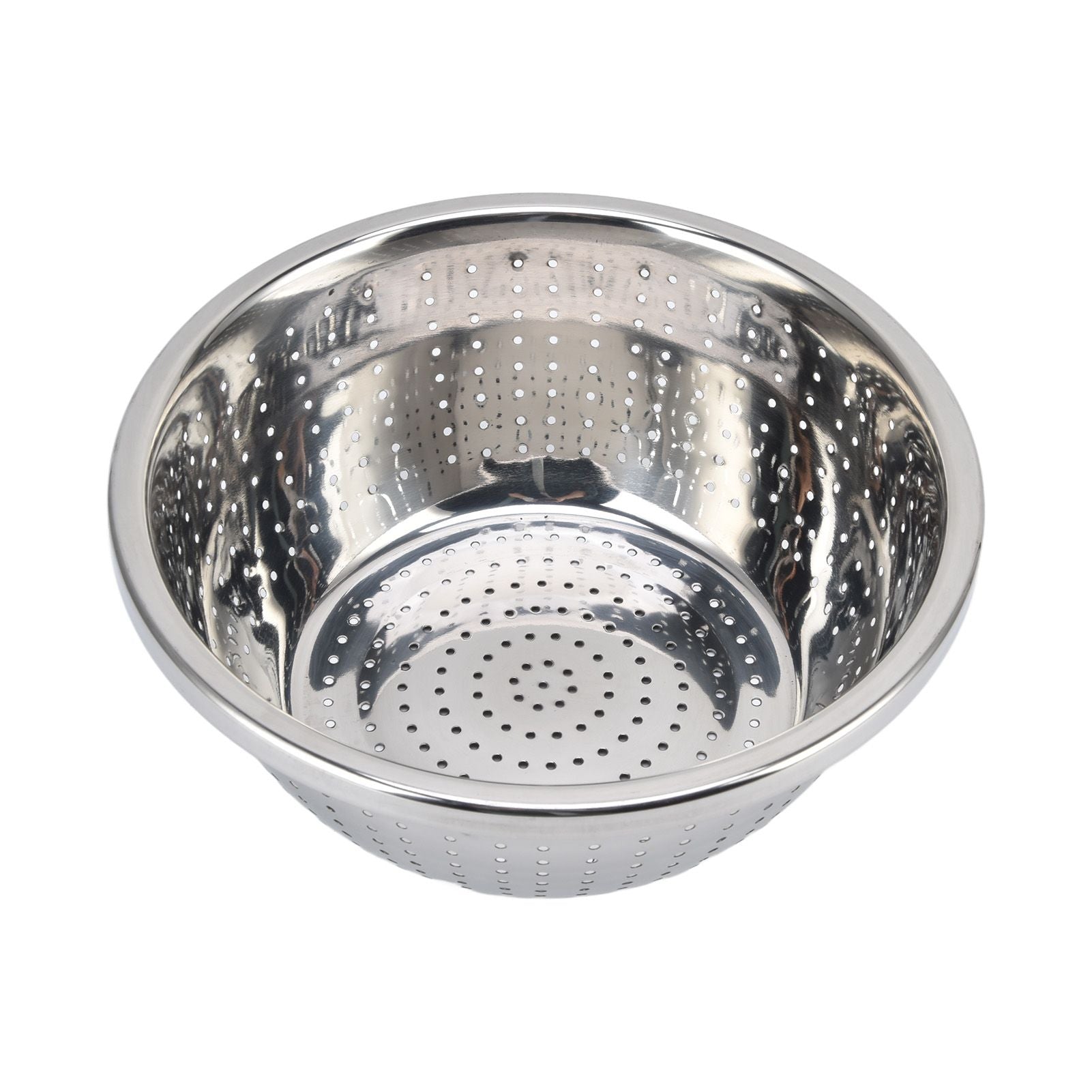 Vegetable Washing Basket Rustproof Multifunction Stainless Steel Colander for Kitchen Household Silver24cm V1294-YM0523-3118220035714